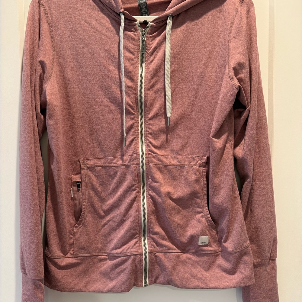 Women's Vuori Pink Zip-Up Hoodie M